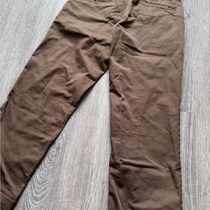 Mens volcom brown chino pants